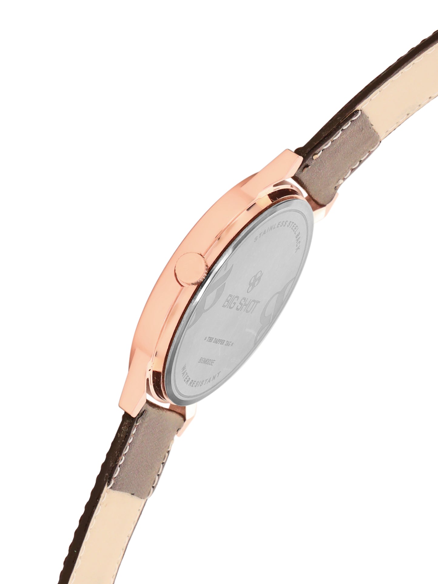 Men’s Brown Dial with Brown Leather Strap Analog Watch - BSM003E