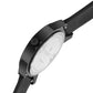Men’s Analog Watch – Black Dial with Textured Pattern & Black Strap - BSM008B