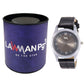Men Silver Case, Grey Dial, Black Croco Leather Strap Watch LWI15D