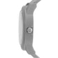 Men’s Grey Analog Watch with Bold Dial & Silicone Strap - BSM021B