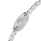 Women’s Black Dial Silver Bracelet Watch with Crystal Bezel - D004A