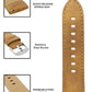Quick Release 22 mm Tan Vegan Leather Strap for Analog & Smart Watches