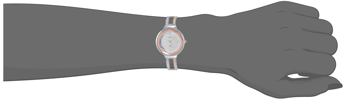 Analog Watch Fria Women Silver Round  - TWEL13400