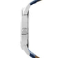 Blue Analog Blue Croco Leather Strap Watch for Men ELFM002A