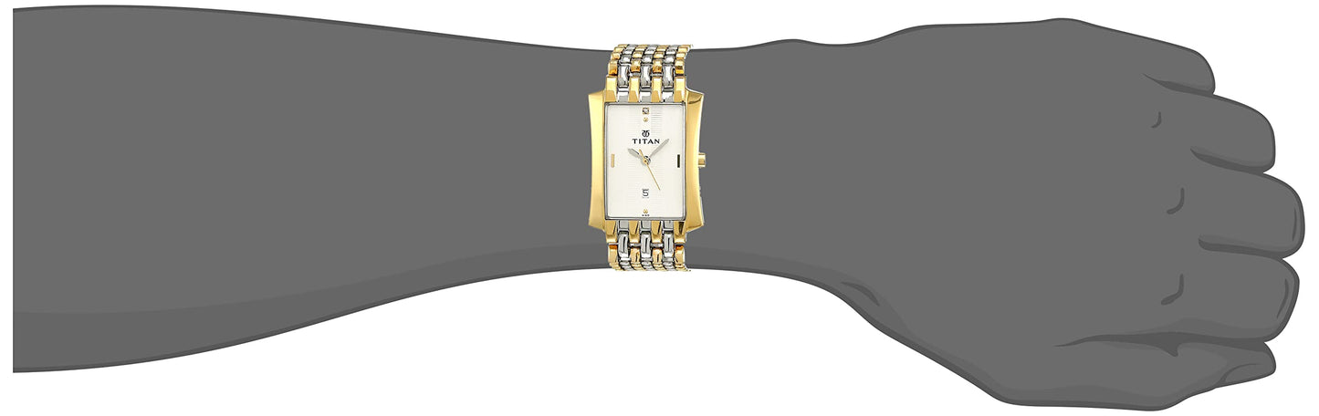 Analog White Dial Couple Watch-NL19272927BM01