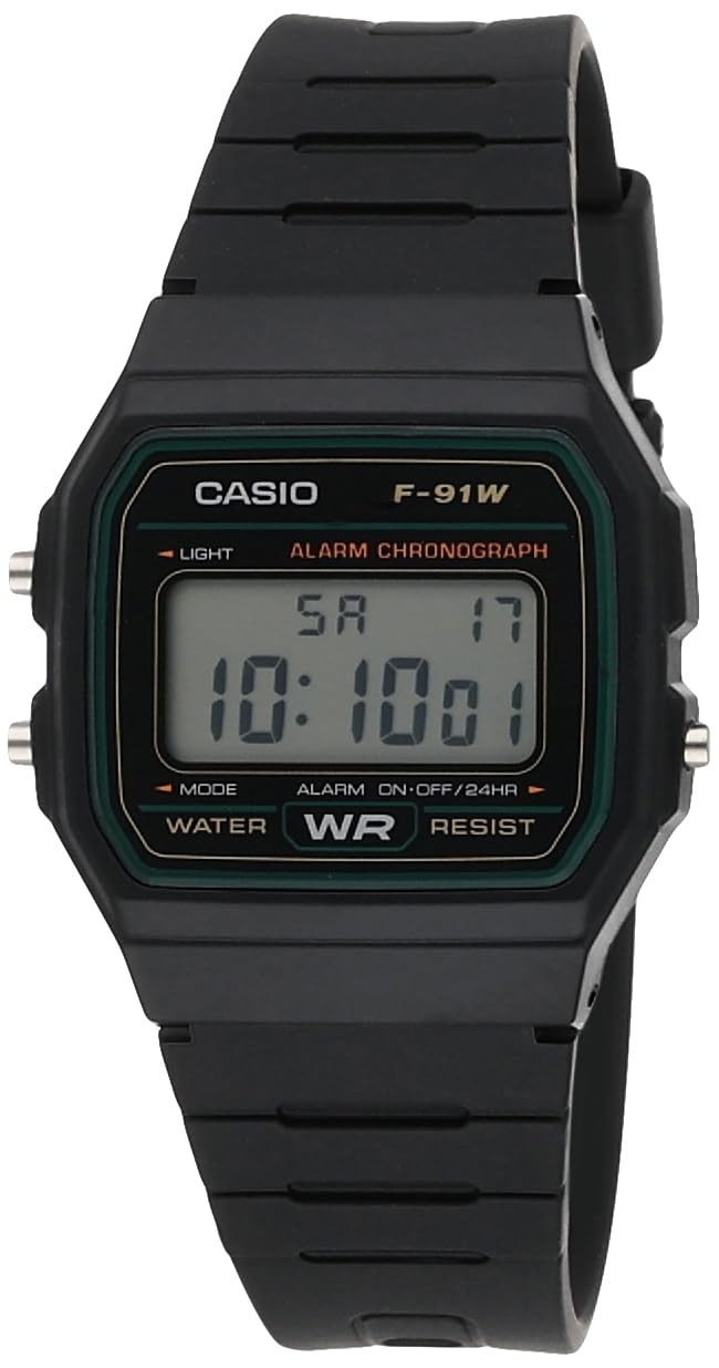 Digital Black Dial Unisex F-91W-3DG (D246)