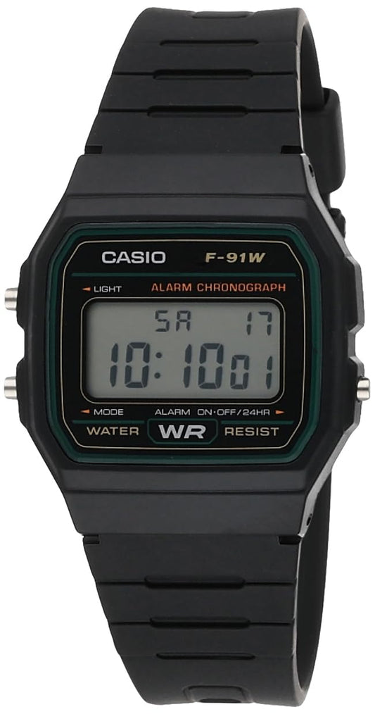 Digital Black Dial Unisex F-91W-3DG (D246)