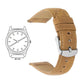 Quick Release 20 mm Tan Vegan Leather Strap for Analog & Smart Watches