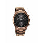 Analog Black Dial Brown Band Men's Stainless Steel Watch-1805QM04/NR1805QM04