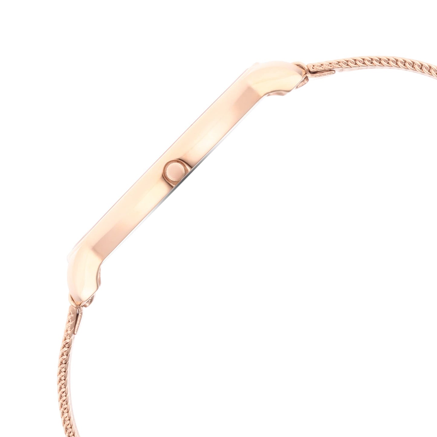 Analog Women Stainless Steel Ladies Edge Silver Dial Watch-2654Wm01/Nr2654Wm01, Band Color-Rose Gold