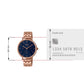 Women Stainless Steel Analog Blue Dial Watch-She-4541Pg-2Audf, Band Color-Rose Gold
