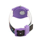 Kid’s Black Dial Analog Watch with Multicolor Stripes & Patterned Silicone Strap - JJ235