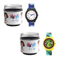 Kids' Combo Pack Analog Watches – Green Dinosaur Adventure & Blue Camouflage Sports - JJ120114
