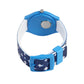 Kid’s White & Blue Striped Dial Analog Watch with Blue Case & Printed Silicone Strap - JJ230