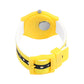 Kids’ White Dial Analog Watch with Emoji Print Silicone Strap & Yellow Case - JJ222