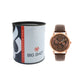 Men’s Brown Dial with Brown Leather Strap Analog Watch - BSM003E