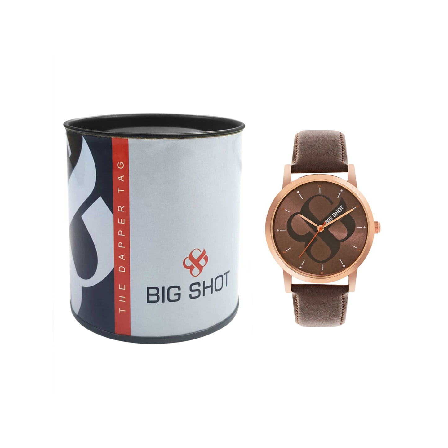 Men’s Brown Dial with Brown Leather Strap Analog Watch - BSM003E