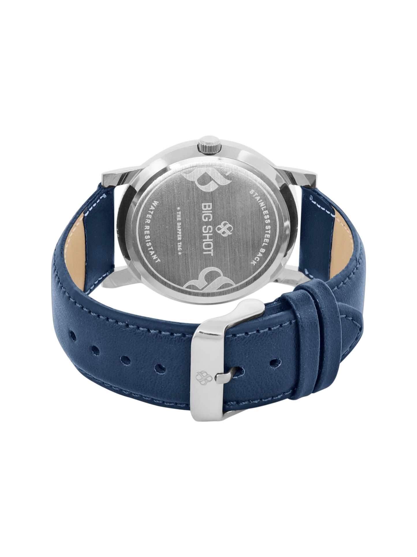 Men’s Classic Blue Dial with Blue Leather Strap Analog Watch - BSM005A