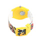 Kids’ Yellow Hindi Alphabet Theme Analog Watch with Colorful Silicone Strap - JJ214