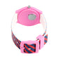 Kids’ Rainbow Theme Analog Watch with Pink Case and Striped Strap - JJ226