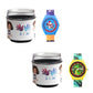 Kids’ Combo Pack Analog Watches – Astronaut Rocket Theme & Dinosaur Design - JJ115120