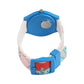 Kids’ White Dial Analog Watch with Cartoon Silicone Strap & Blue Case - JJ219