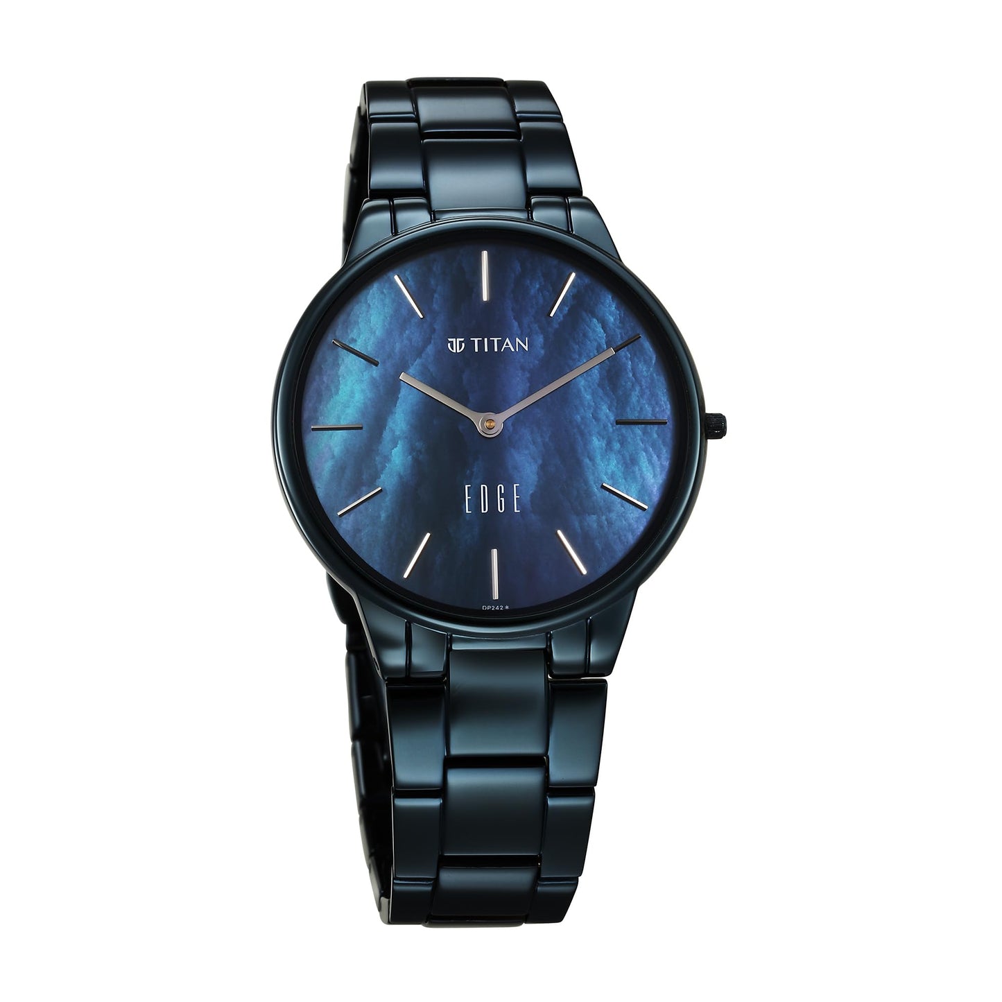 Analog Blue Dial Women's Watch-2734Qm02, Band Color-Blue Stainless Steel