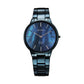 Analog Blue Dial Women's Watch-2734Qm02, Band Color-Blue Stainless Steel