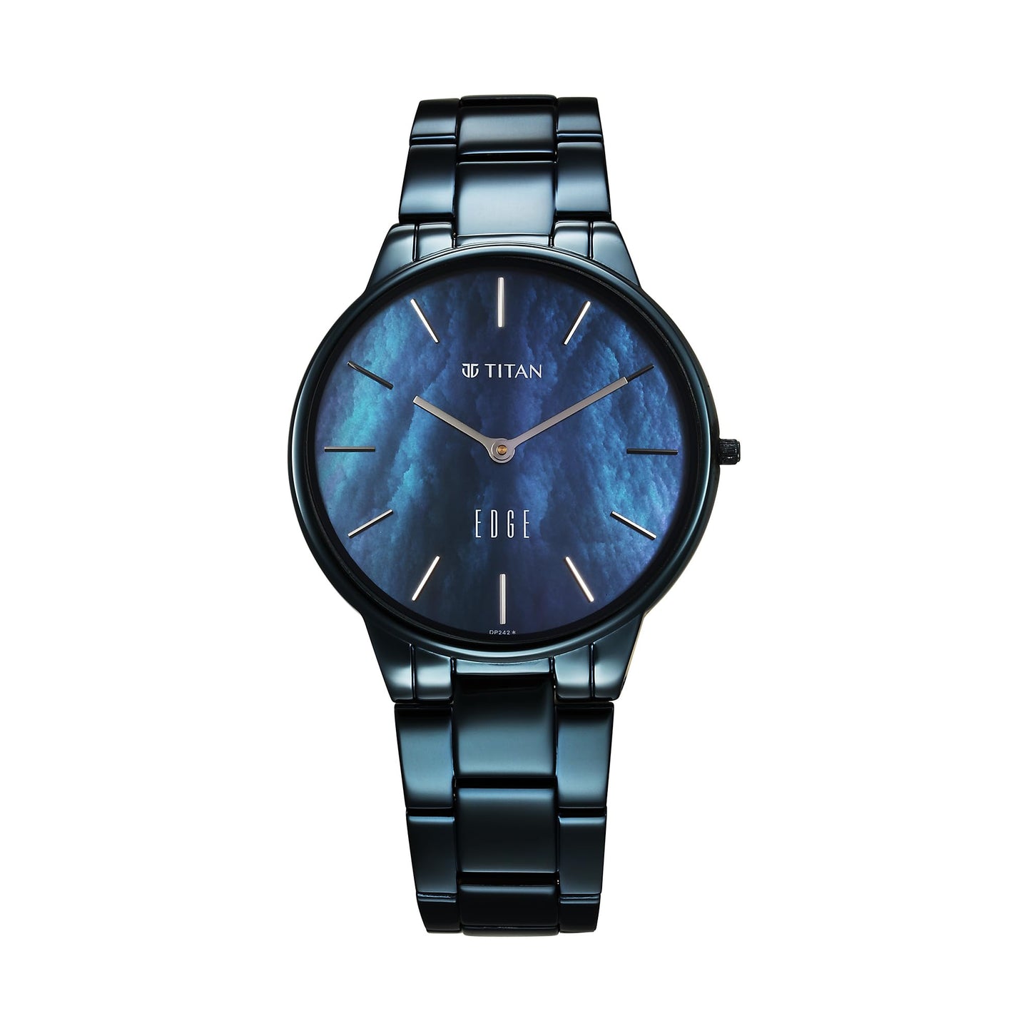 Analog Blue Dial Women's Watch-2734Qm02, Band Color-Blue Stainless Steel