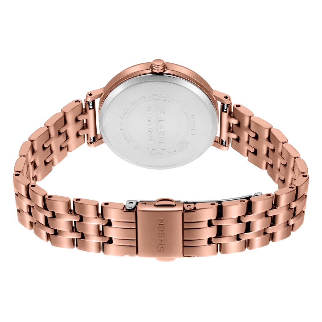 Women Stainless Steel Analog Blue Dial Watch-She-4541Pg-2Audf, Band Color-Rose Gold