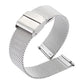 Quick Release 20 mm Silver Mesh Strap for Analog & Smart Watches