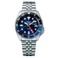 Analog Stainless Steel Blue Dial Silver Band Men's Watch-SSK003K1