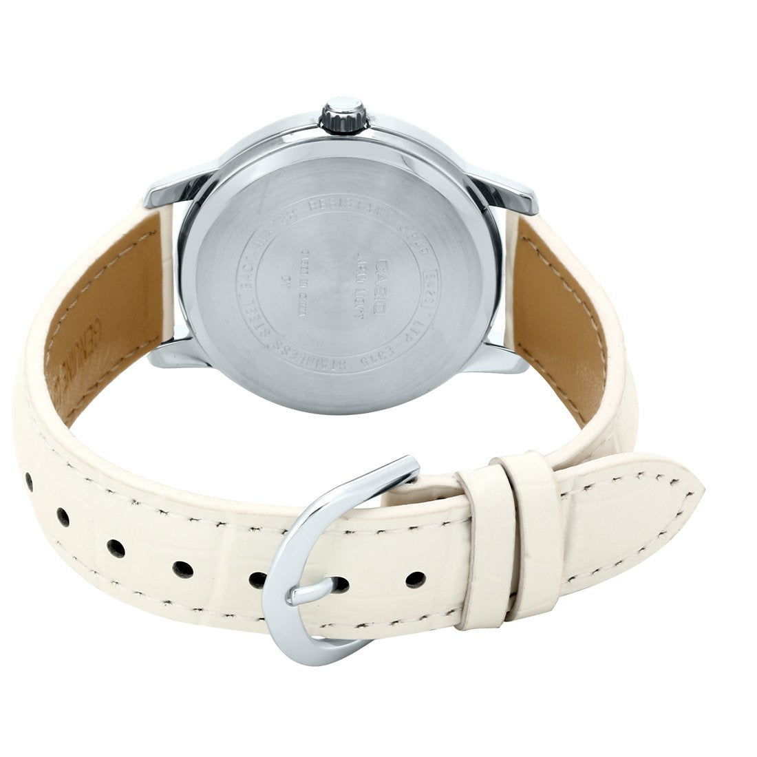 Enticer Lady's Analog Silver Dial Women's Watch - A1248 (LTP-E315L-7A1VDF)