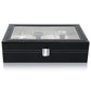 Wrist Watch Organizer Case In 12 Slots for Men and Women