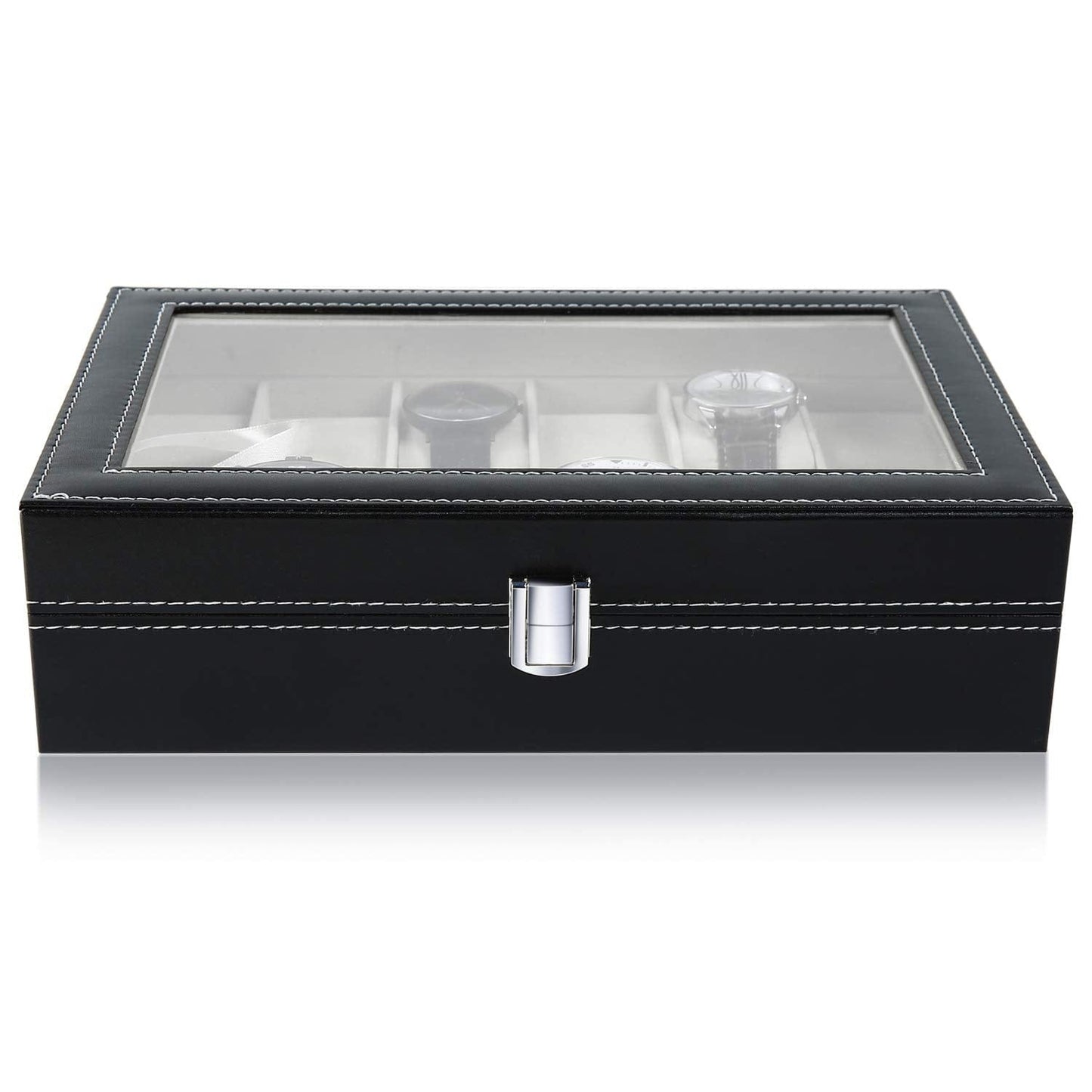 Wrist Watch Organizer Case In 12 Slots for Men and Women