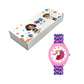 Kids’ Pink Analog Watch with Toucan Dial & Wavy Strap Design - JJ241