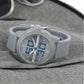 Men’s Grey Dial with Grey Silicone Strap Analog Watch - BSM020A