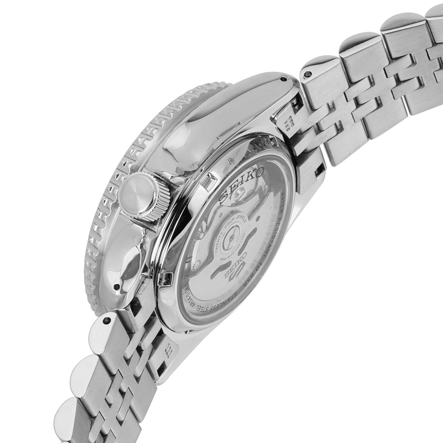 Analog Stainless Steel Blue Dial Silver Band Men's Watch-SSK003K1