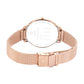 Analog Women Stainless Steel Ladies Edge Silver Dial Watch-2654Wm01/Nr2654Wm01, Band Color-Rose Gold