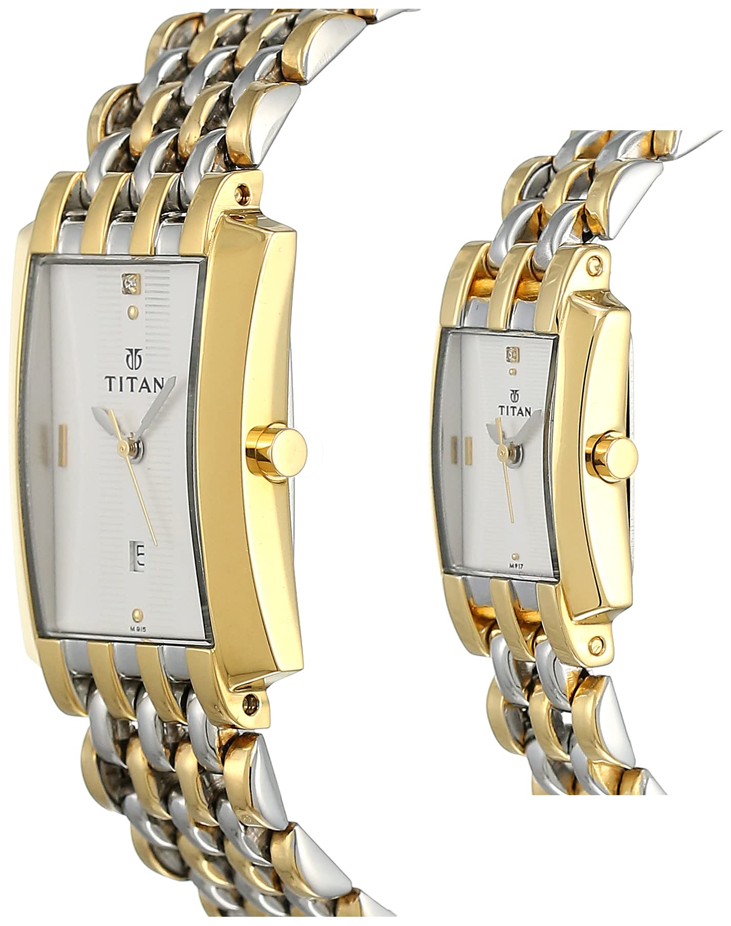 Analog White Dial Couple Watch-NL19272927BM01