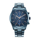 Analog Stainless Steel Watch Blue Dial and Band  for Men -1805QM01