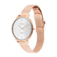 Analog Women Stainless Steel Ladies Edge Silver Dial Watch-2654Wm01/Nr2654Wm01, Band Color-Rose Gold