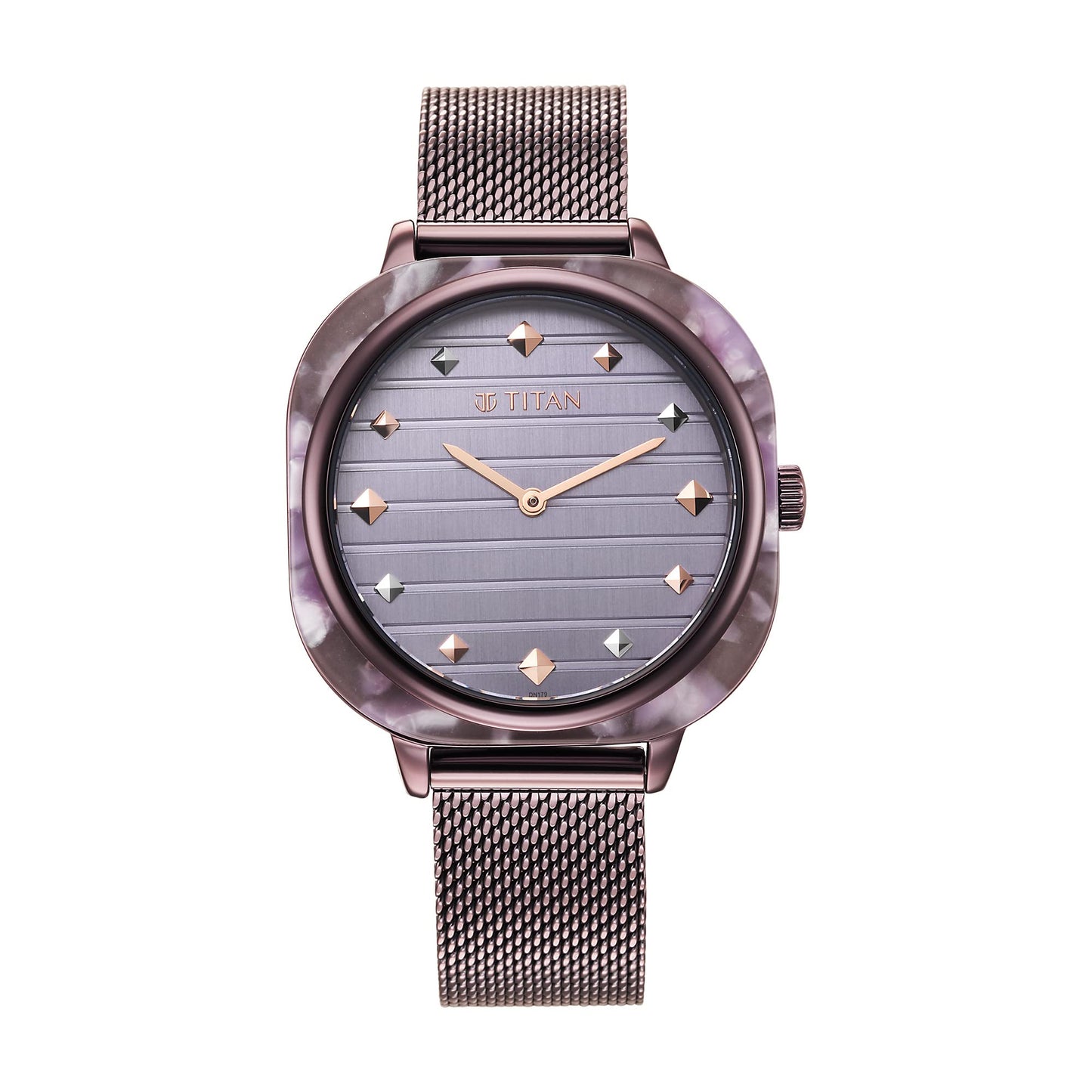 Analog Purple Dial Watch-95212Km02, Band Color-Purple