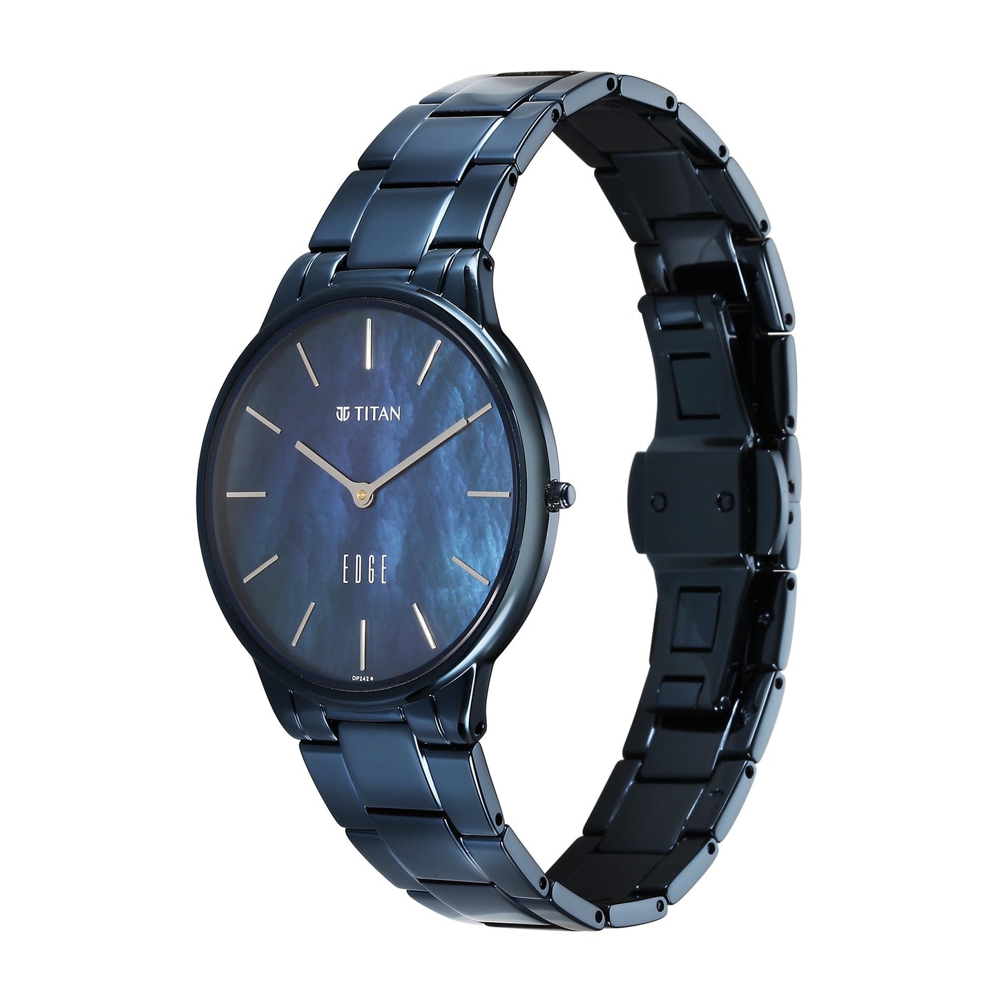 Analog Blue Dial Women's Watch-2734Qm02, Band Color-Blue Stainless Steel