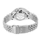 Analog Black Dial Silver Band Men's Stainless Steel Watch-SSK001K1