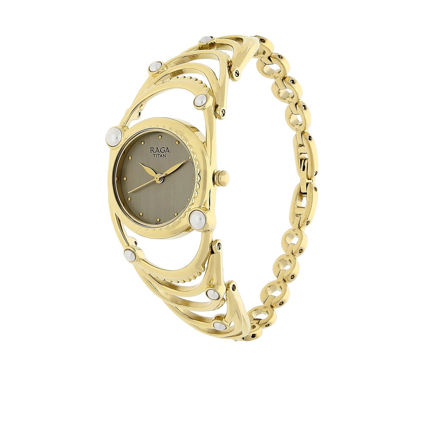 Aurora Analog Beige Dial Women's Watch-NN95049YM01 Raga by Titan