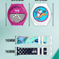Kids’ Combo Pack Analog Watches – Pink Stripes Design & Shark Surf Cartoon Theme - JJ116102