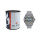Men’s Grey Dial with Grey Silicone Strap Analog Watch - BSM020A