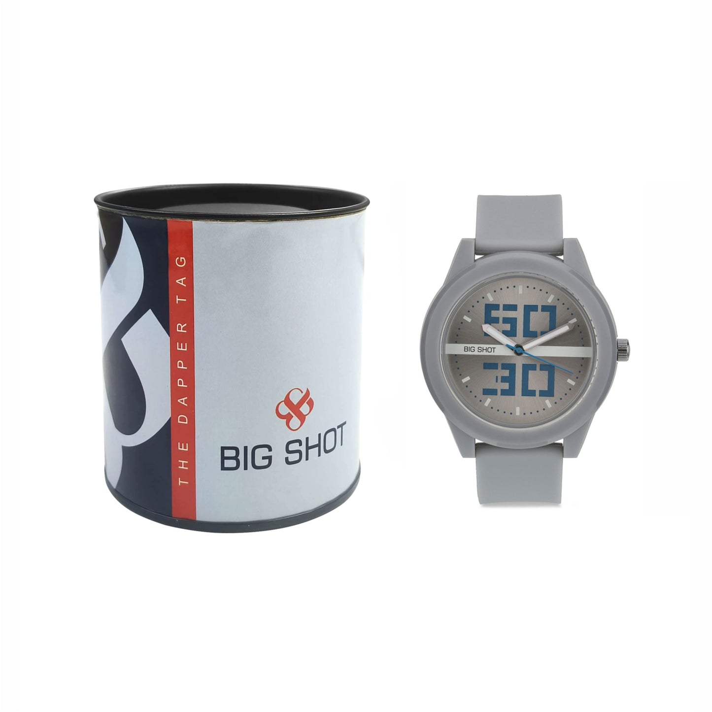 Men’s Grey Dial with Grey Silicone Strap Analog Watch - BSM020A