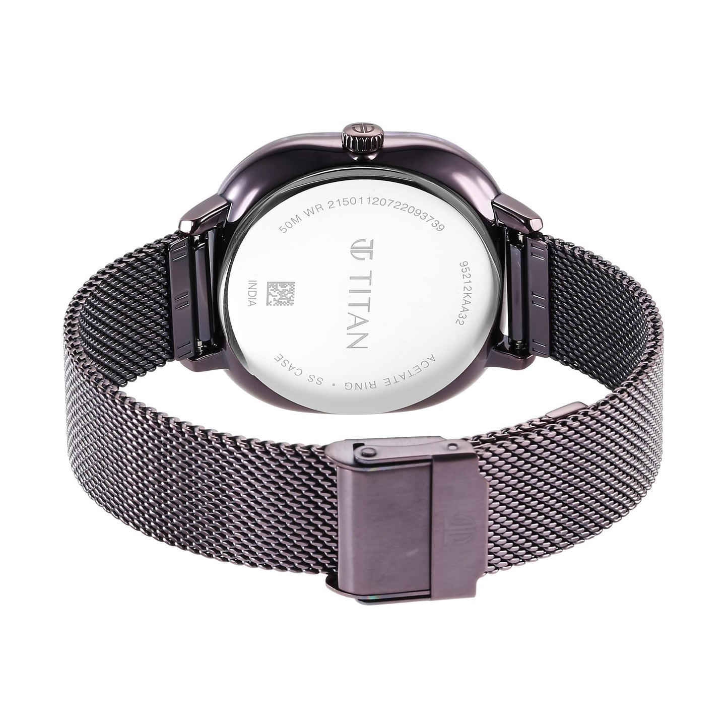 Analog Purple Dial Watch-95212Km02, Band Color-Purple